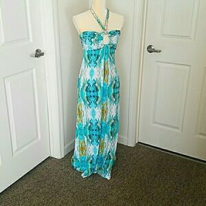 Sele Halter Maxi multicolor Women’s dress Size S